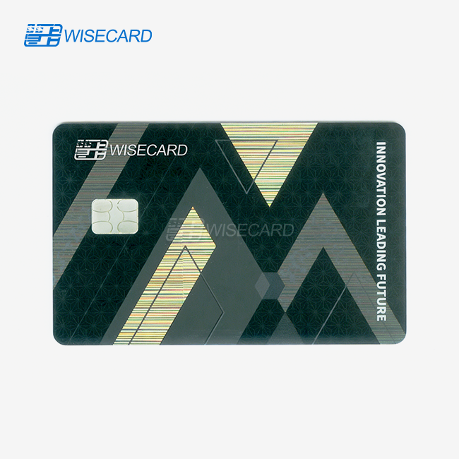 Electro-brushed Iridescent Material Card
